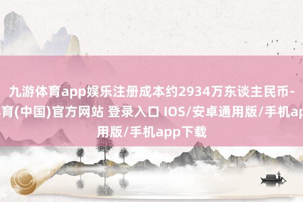 九游体育app娱乐注册成本约2934万东谈主民币-九游体育(中国)官方网站 登录入口 IOS/安卓通用版/手机app下载