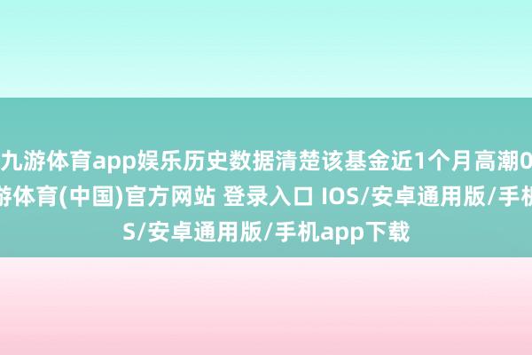 九游体育app娱乐历史数据清楚该基金近1个月高潮0.45%-九游体育(中国)官方网站 登录入口 IOS/安卓通用版/手机app下载