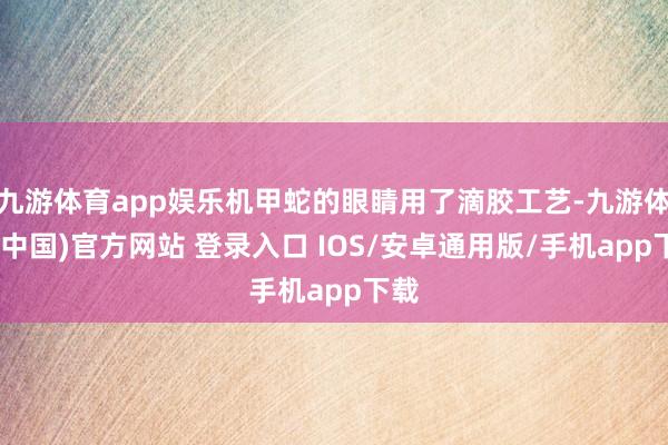 九游体育app娱乐机甲蛇的眼睛用了滴胶工艺-九游体育(中国)官方网站 登录入口 IOS/安卓通用版/手机app下载